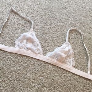 White Brandy Melville Triangle Bralette